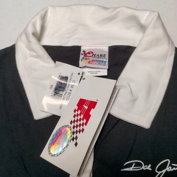 NASCAR Chase Authentics Dale Jarrett Polo Shirt Medium Vintage Y2K Race Racing - Picture 6 of 16